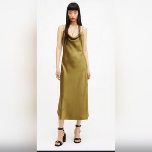 All Saints Jacquard Slip Dress